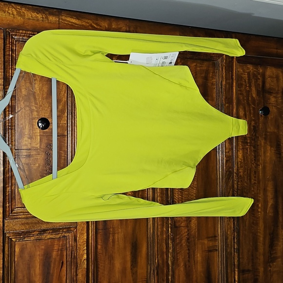 lululemon athletica Tops - Lululemon Square-Neck Long Sleeve Bodysuit!! NWTS Sz Medium! LCHN! Beautiful